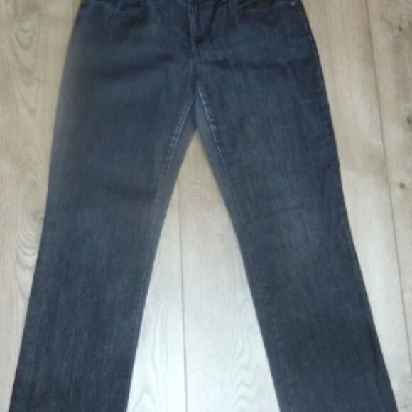 EILEEN FISHER Black Straight Leg Jeans Size 6 - Picture 1 of 4